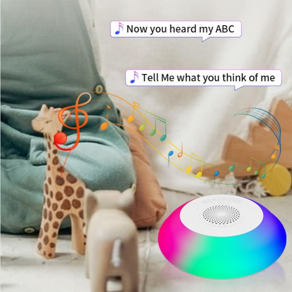 Anneth 5W Bluetooth Shower Speaker with FM Radio, RGB Lights & Built-in Mic - Waterproof Wireless Speaker for Bathroom, Pool, Beach & Outdoor Activities