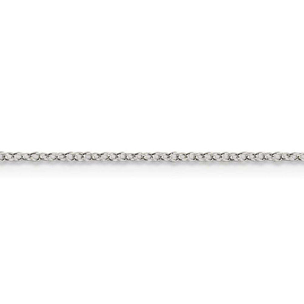 Sterling Silver Cable Chain Necklace 1.1mm - Elegant Jewelry for Daily Wear