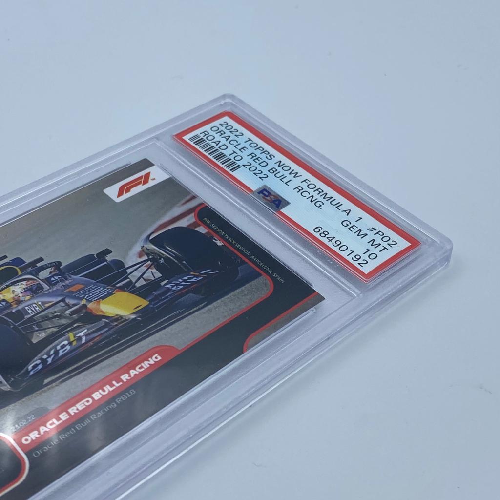 PSA 10 Oracle Red Bull Racing #P02 Unveil RB18 Pre-Season Barcelona - Limited Edition F1 Collectible for Motorsport Fans & Display