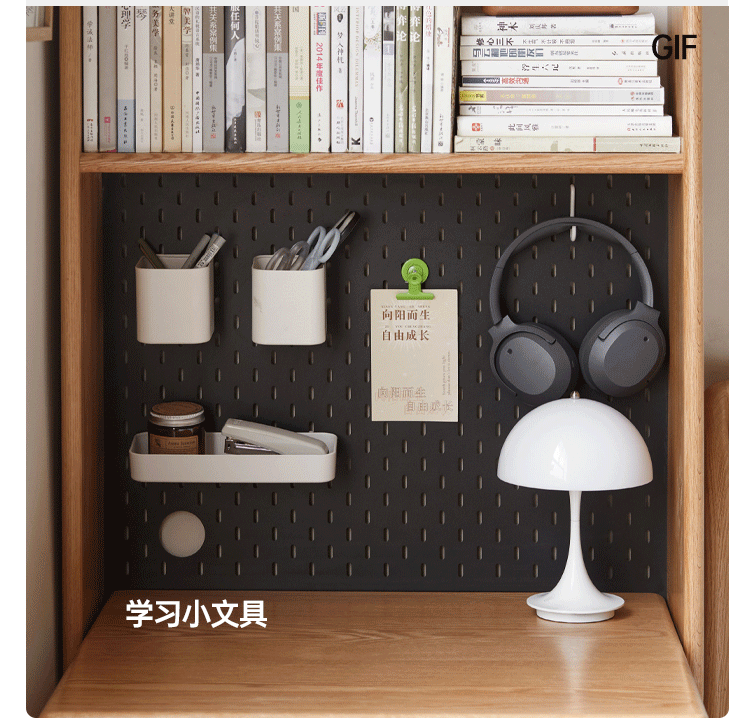 Solid Oak Wood Desk Bookshelf - Sturdy & Stylish Home Office Organizer for Books, Decor & Storage - Perfect for Study, Work & Living Room