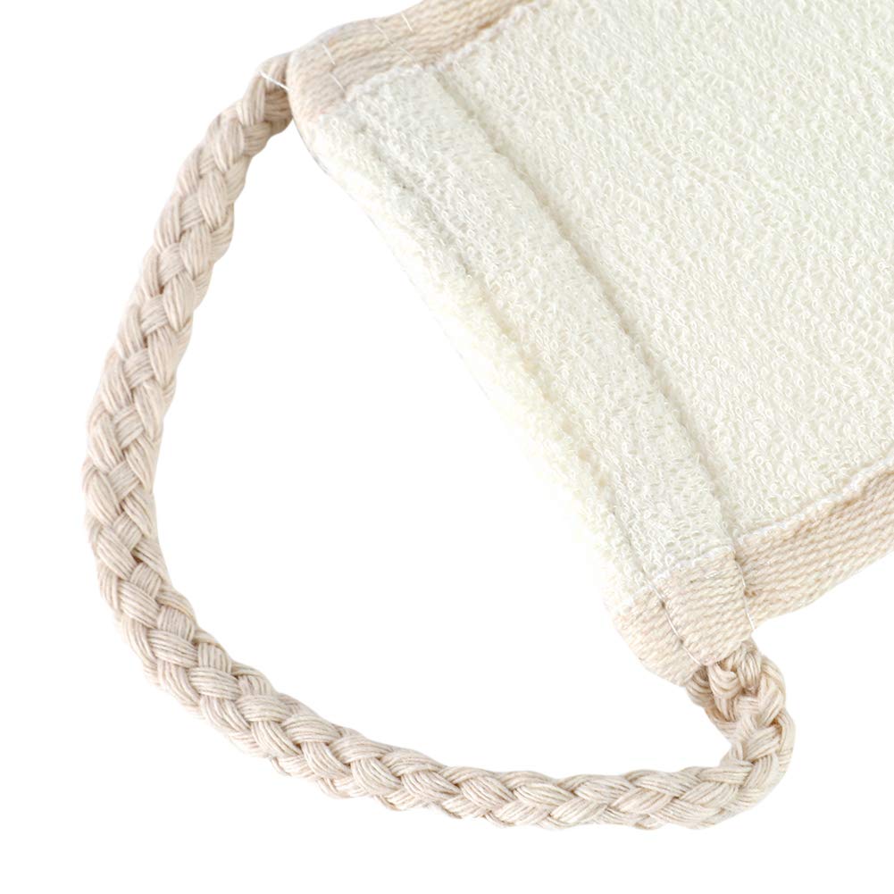 Jerliflyer Exfoliating Cotton Linen Towel - Premium Bath Scrub Towel for Gentle Skin Exfoliation & Body Cleansing | Ideal for Spa, Shower & Dry Brushing Routine