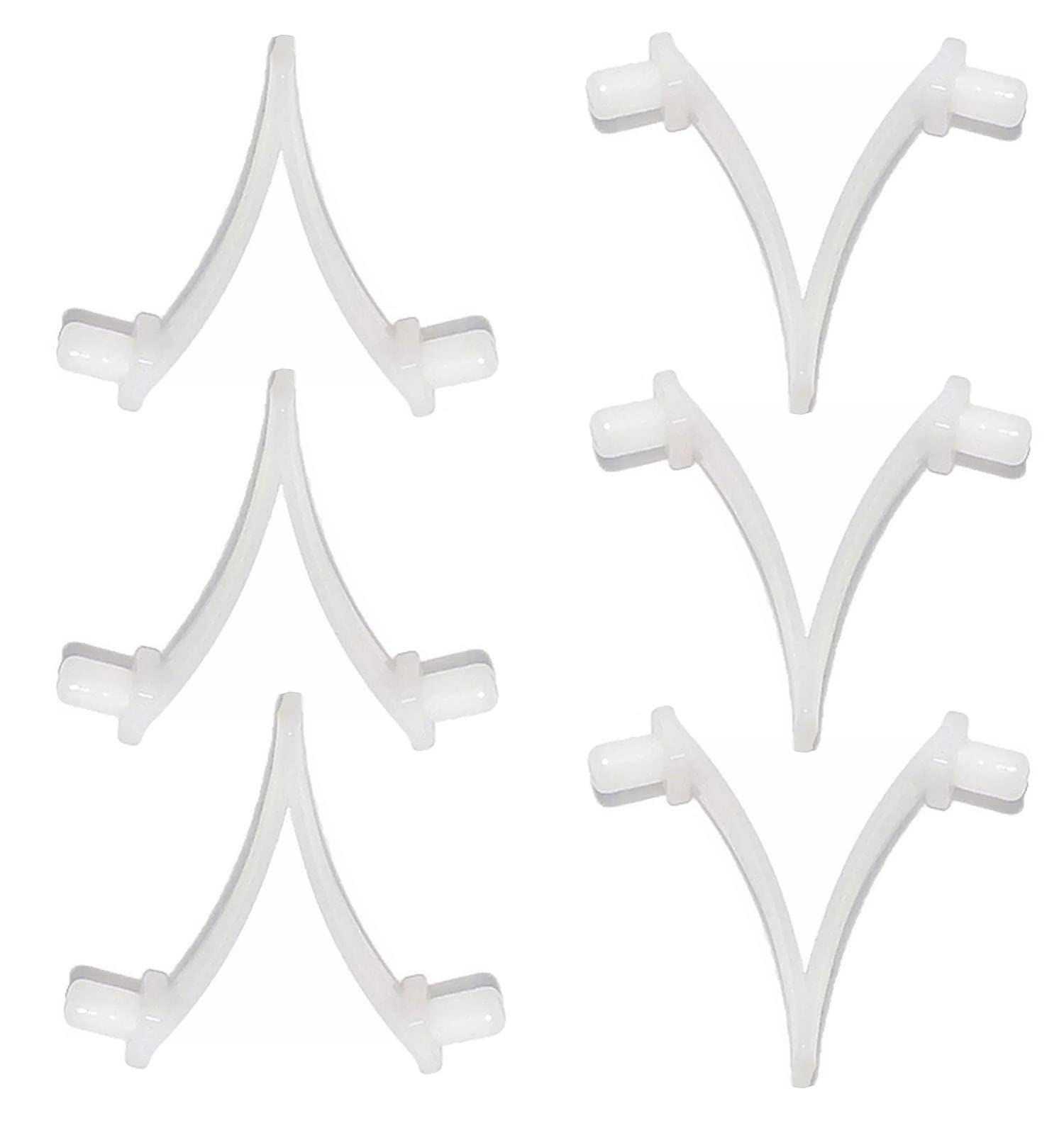 ATIE Butterfly Pool Clips - 6 Pack Heavy Duty Swimming Pool Accessories for Brush, Skimmer, Vacuum & Telescopic Pole | Secure Attachment Clips for Pool Cleaning Tools | Perfect for Inground & Above Ground Pools