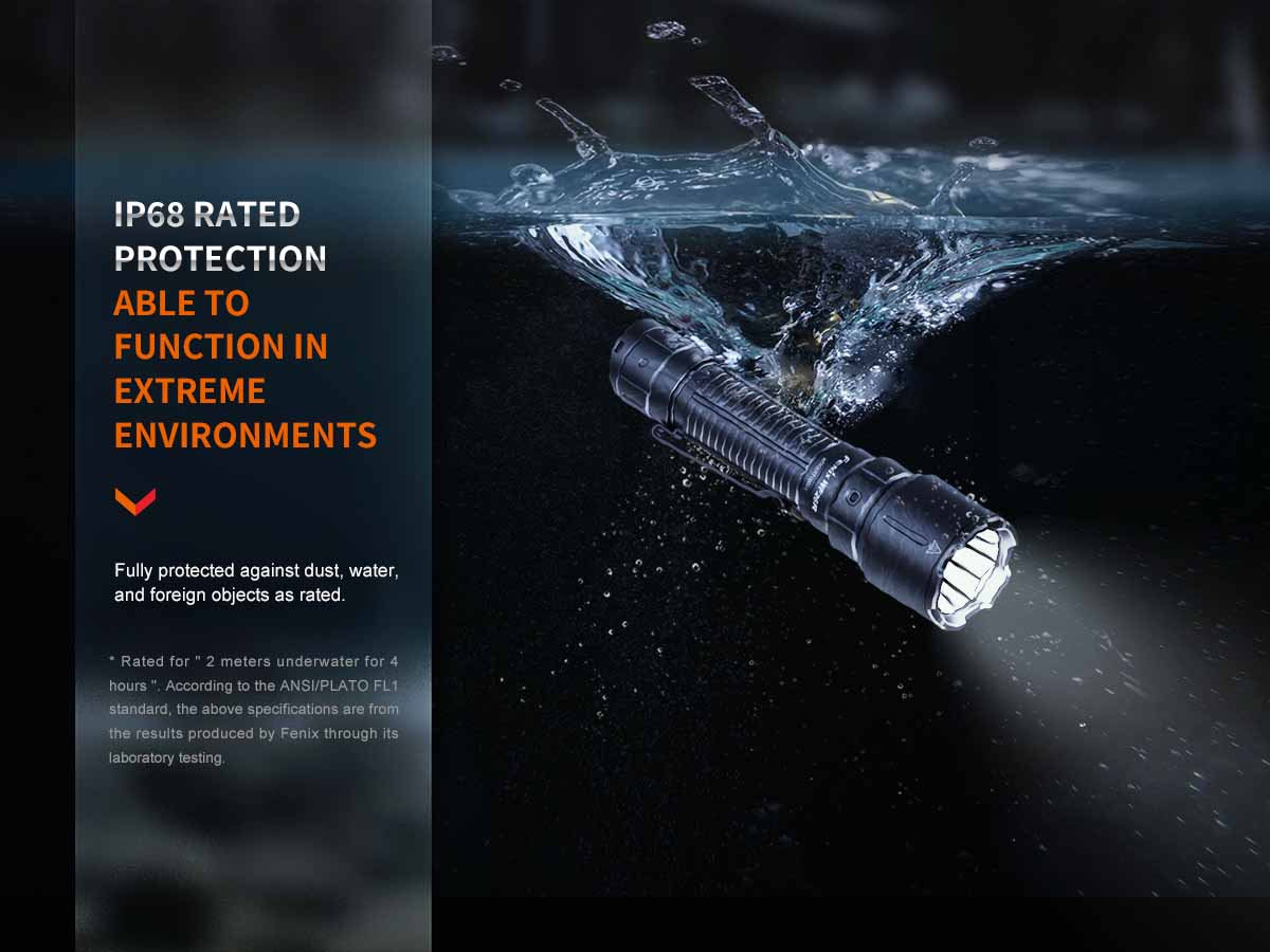 Fenix WF26R Rechargeable LED Flashlight - Special Edition Engraved Design for Outdoor Camping, Hiking & Emergency Use
