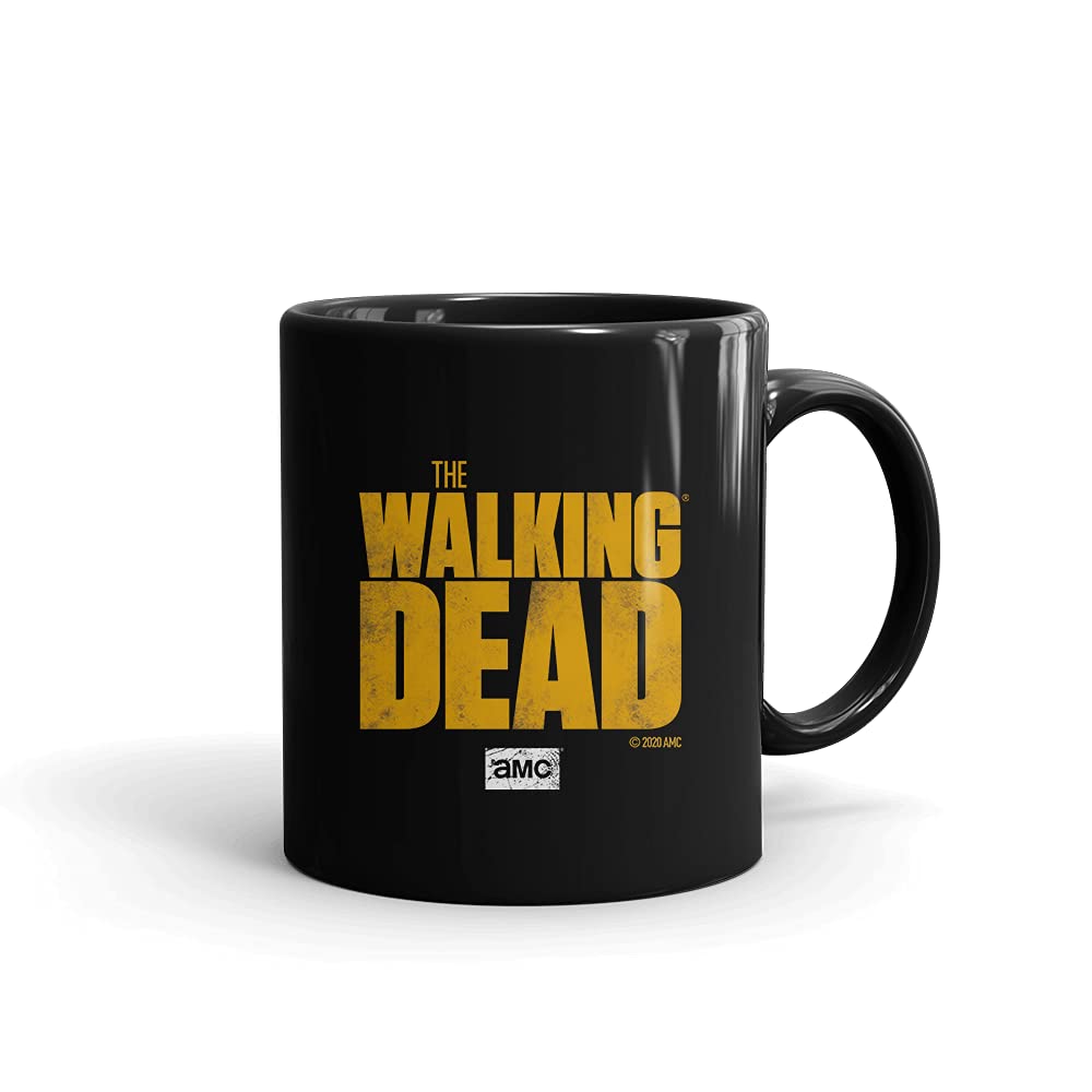 The Walking Dead Logo Black Coffee Mug - 14oz Insulated Ceramic Cup for Hot & Cold Drinks - Perfect for Home, Office, or Gifts for Fans