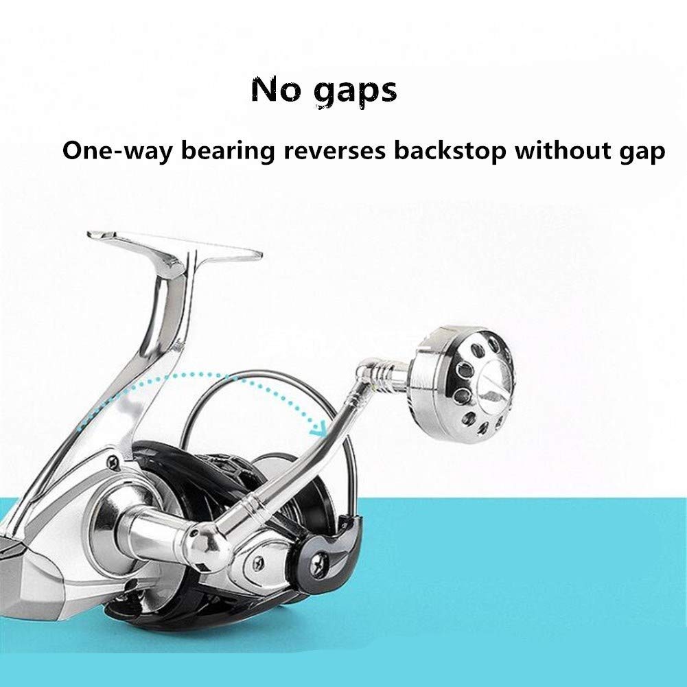 Premium Spinning Fishing Reel - 7000 Size Full Metal Saltwater Resistant Fishing Reel with Smooth Axis for Surf, Pier and Deep Sea Fishing - Ideal for Bass, Trout and Saltwater Game Fish
