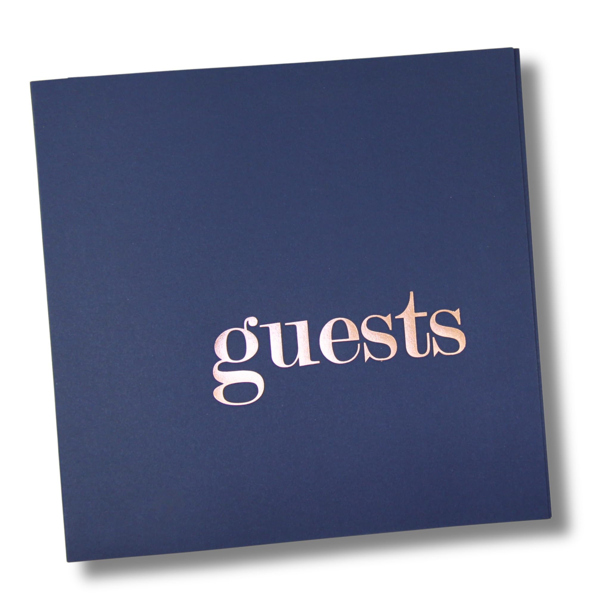 Photo Guest Book Navy & Gold Wedding Guestbook with Blank Pages | Polaroid & Instax Guest Book for Wedding Photo Booth Props | Perfect for Navy Themed Weddings and Events
