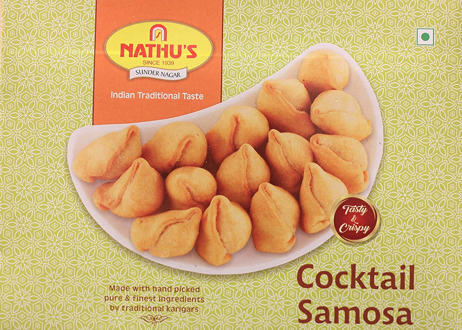 Nathu's Sweets Cocktail Kachori - Crispy Crunchy Indian Snacks for Tea Time, Coffee Break & Parties (250g) | Perfect Diwali Gift, Office Snacks & Festive Treats
