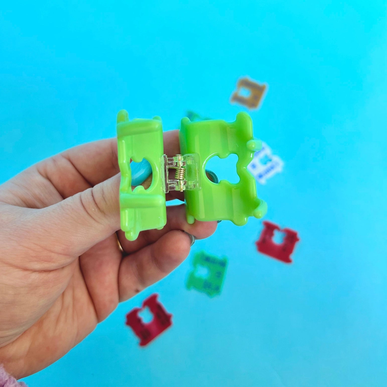 Mini Hair Claw Clips for Women - Non-Slip Bread Clip Hair Clasps - Perfect for Ponytails, Buns & Half-Up Hairstyles - Great for Home, Office & Travel Use