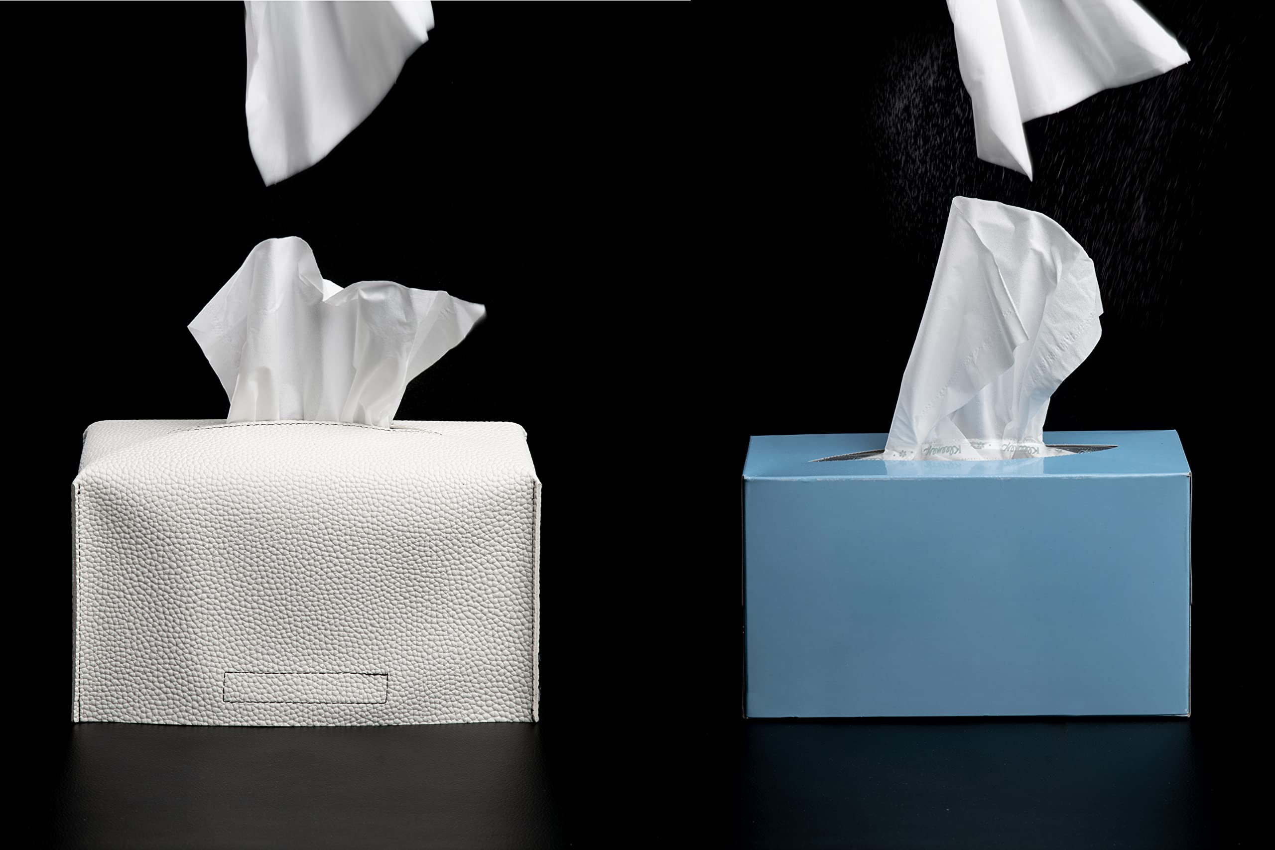 VETY EmphaSeams PU Leather Tissue Box Cover, 9.5