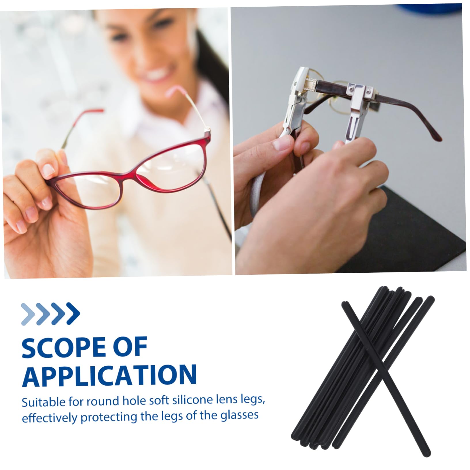 FOMIYES 25 Pairs Glasses Cases with Silicone Ear Pads - Protective Eyewear Accessories Set for Sunglasses & Reading Glasses - Perfect for Travel, Office, and Daily Storage
