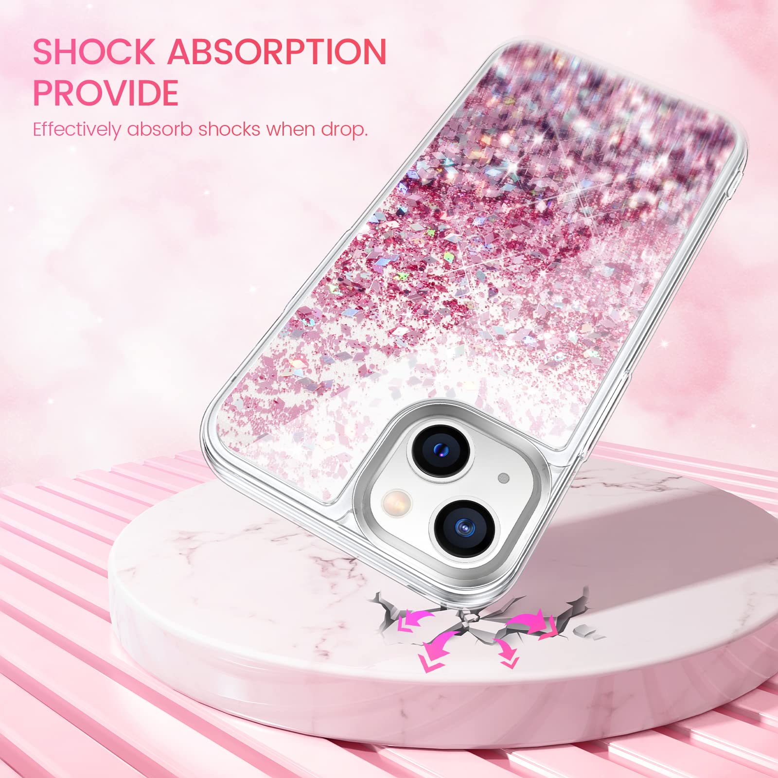 Caka Glitter Phone Case for iPhone 13 Mini (5.4