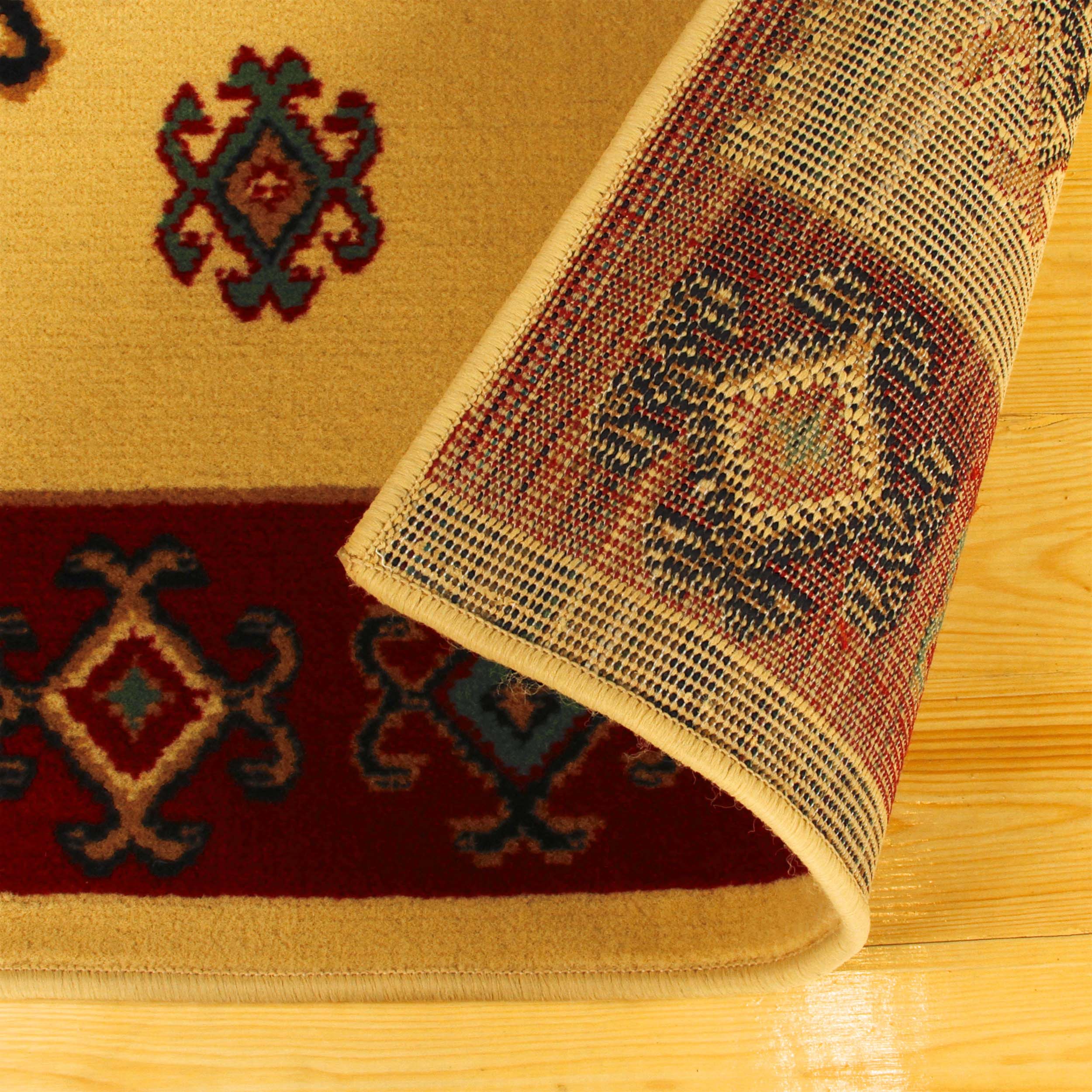 Southwestern Medallion Ultra Soft Indoor Area Rug or Runner - Non-Slip, Washable & Durable - Perfect for Living Room, Bedroom & Entryway Decor