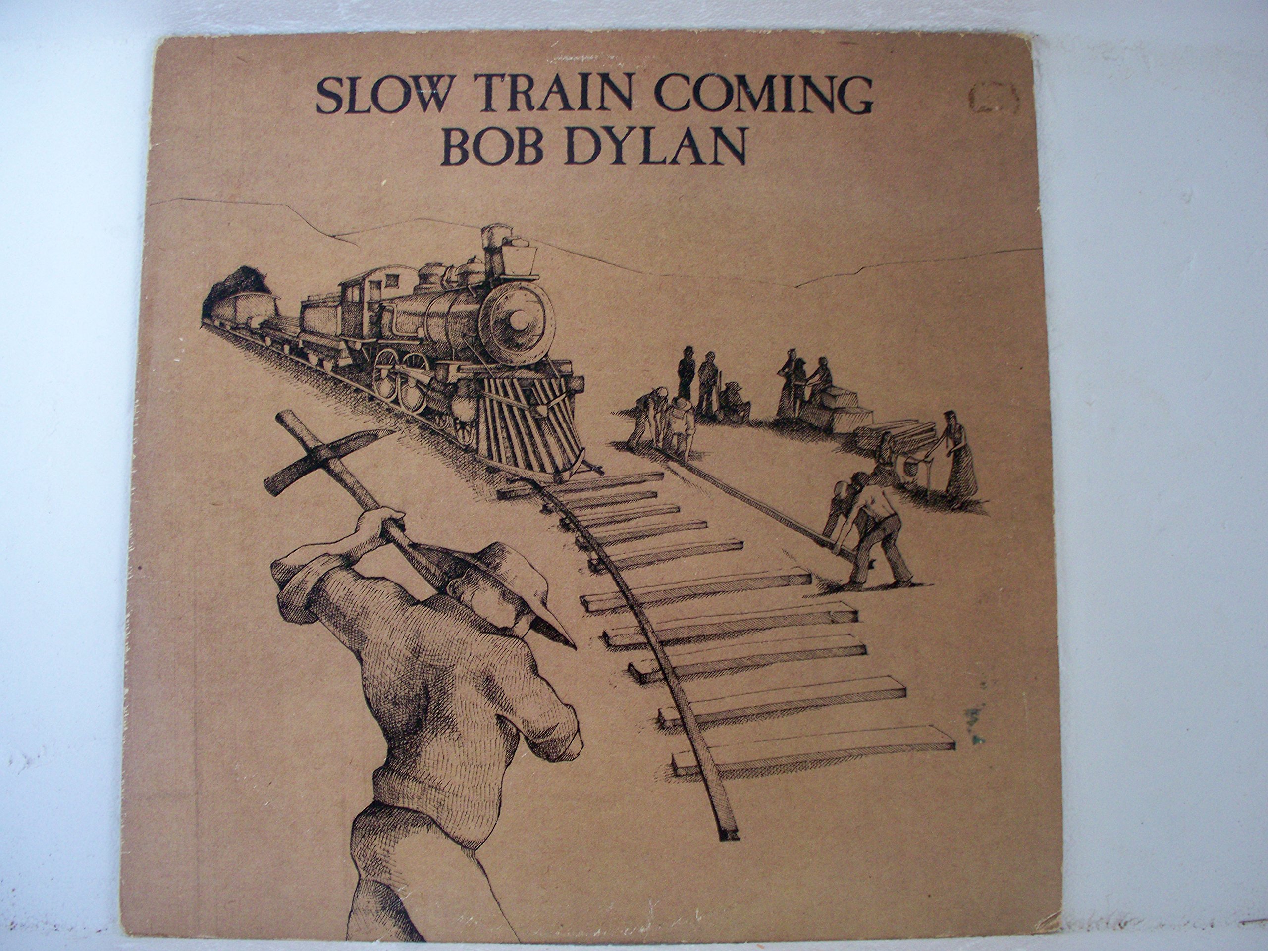 Slow Train Coming - Vintage Bob Dylan Album Vinyl Record - Perfect for Music Collectors & Classic Rock Fans