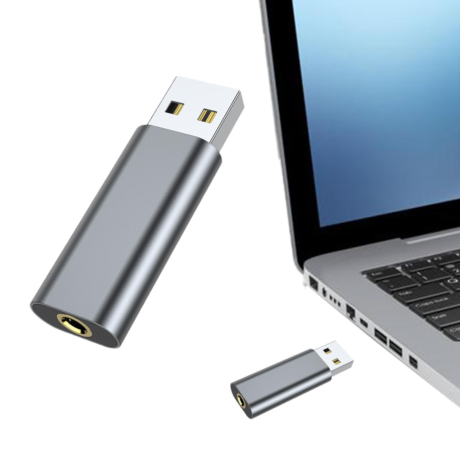 Firulab External USB Sound Card - 3.5mm Aux to USB Plug & Play Audio Adapter for Gaming Headsets | Compatible with League of Legends, PC, Laptop | Perfect for Streaming, Online Gaming & Conference Calls