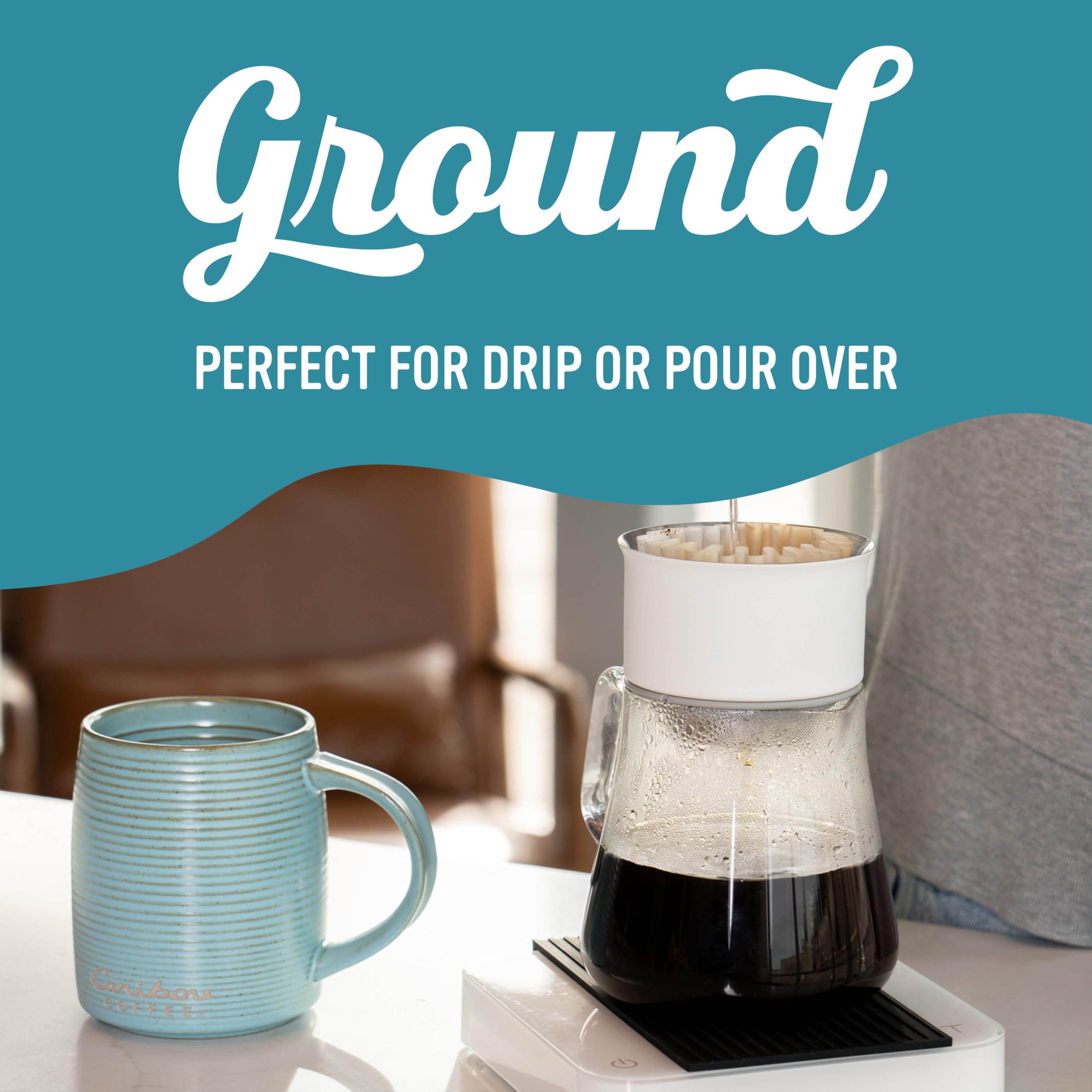Caribou Coffee Light Roast Ground Coffee - Daybreak Blend 72oz (6x12oz Bags) | Smooth & Balanced Breakfast Blend | Perfect for Morning Brewing, Office Coffee & Gift Giving