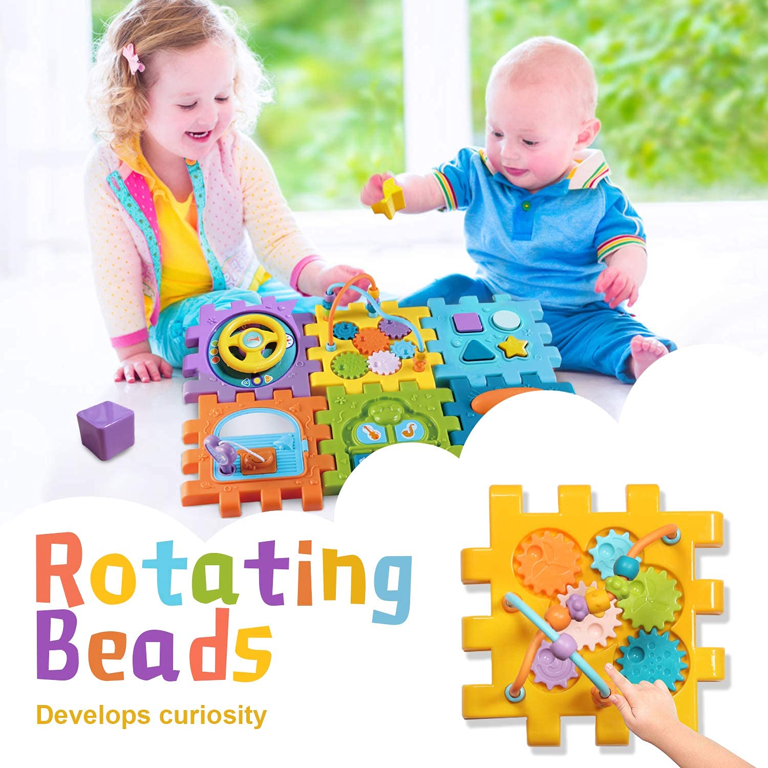 Best Activity Cube Baby Toys for 6-12 Months | Early Educational Musical Light-Up Toy for 6-18 Month Olds | 1 Year Old Play Center | Perfect Birthday Gift for 1-2 Year Old Boys & Girls | Ideal for Learning, Sensory Development & Playtime Fun