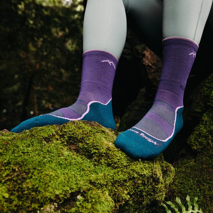 Darn Tough Light Hiker Micro Crew Lightweight Hiking Socks for Women - Moisture-Wicking & Cushioned for All-Day Comfort on Trails, Travel & Outdoor Adventures
