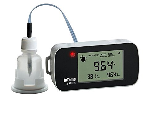 CX402-VFC230 VFC Vaccine Monitoring Bluetooth Temperature Data Logger with 30ml Glycol Bottle & 2m Sensor - Ideal for Vaccine Storage, Medical Refrigerators & Cold Chain Logistics