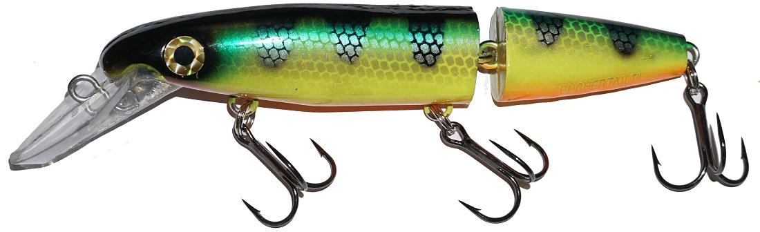 Bucher DepthRaider Jointed Crankbait Fishing Lure - Perfect for Bass, Walleye and Pike Fishing in Deep Waters