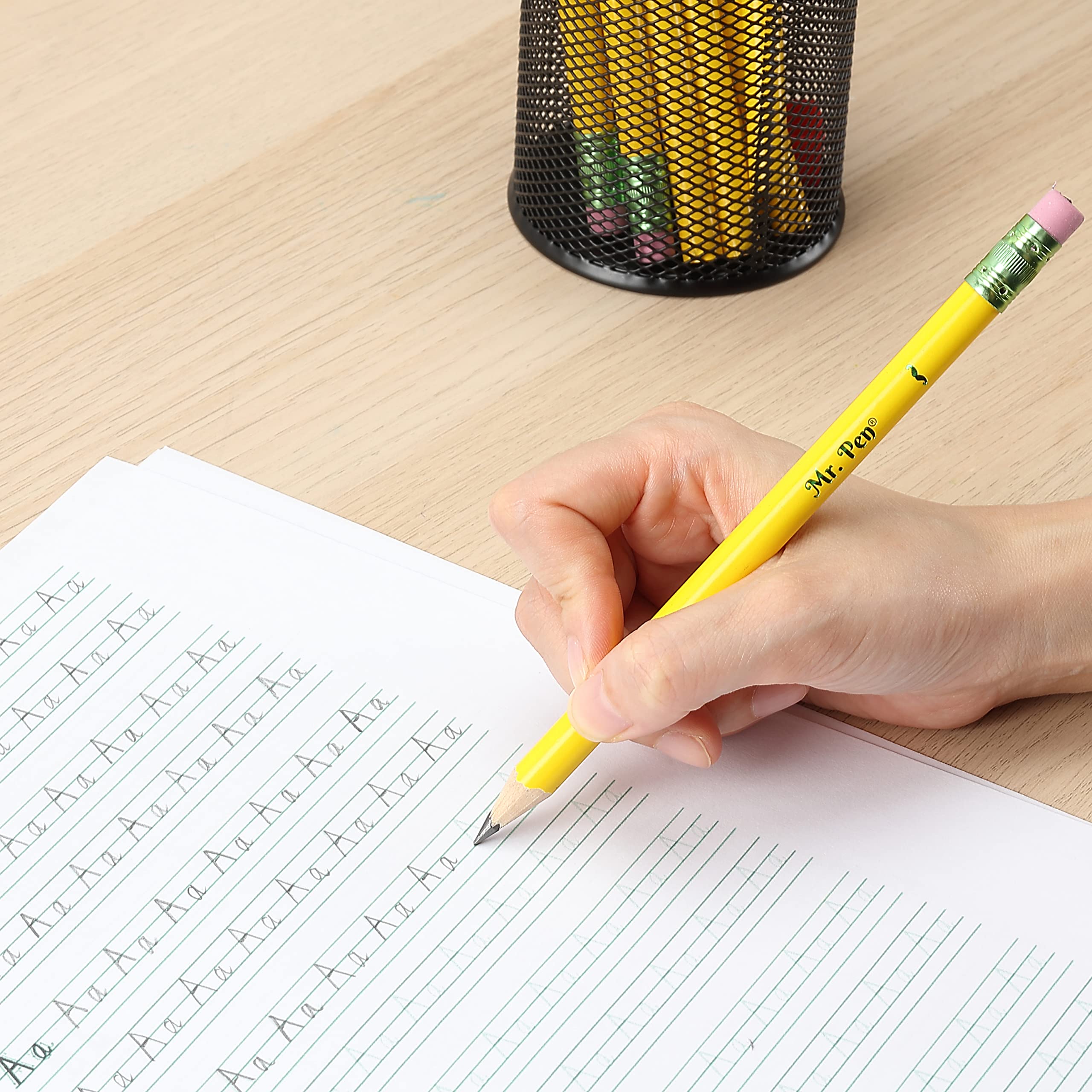 Mr. Pen Jumbo Pencils - 10 Pack with Sharpener, Extra Thick Preschool & Kindergarten Pencils for Kids - Perfect for Early Writing Practice, Classroom Supplies & Homeschool Learning Activities