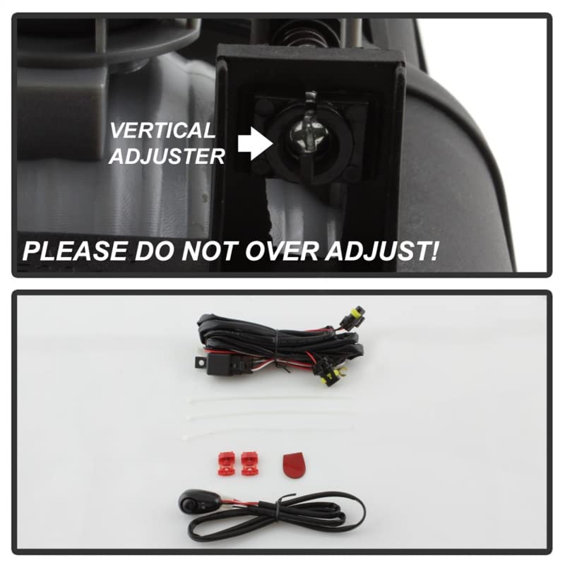 Spyder Auto 5020857 Black/Clear Fog Lights - Upgrade Your Vehicle's Visibility for Night Driving & Bad Weather