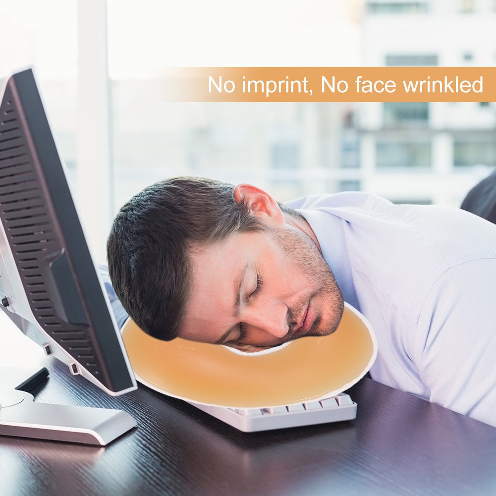 Spa Massage Silicone Face Pillow - Ergonomic Beauty Bed Pillow for Facial & Body Massage, Comfortable Lying Support - Beige | Perfect for Spa, Salon, Home Relaxation & Professional Massage Therapy