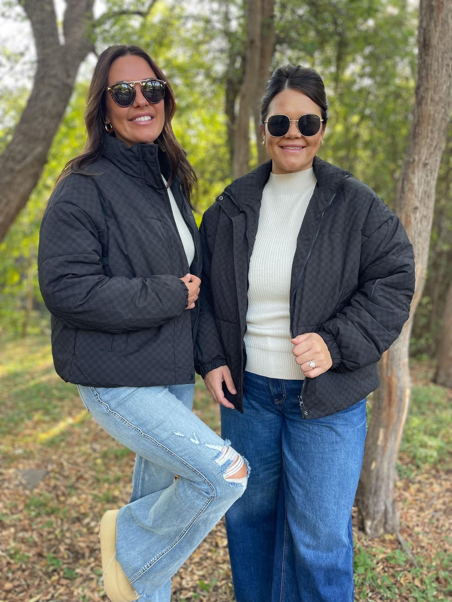 **Abbott Checkerboard Puffer Jacket – Warm Winter Coat for Men & Women | Water-Resistant & Lightweight | Perfect for Outdoor Activities, Skiing, and Casual Wear**