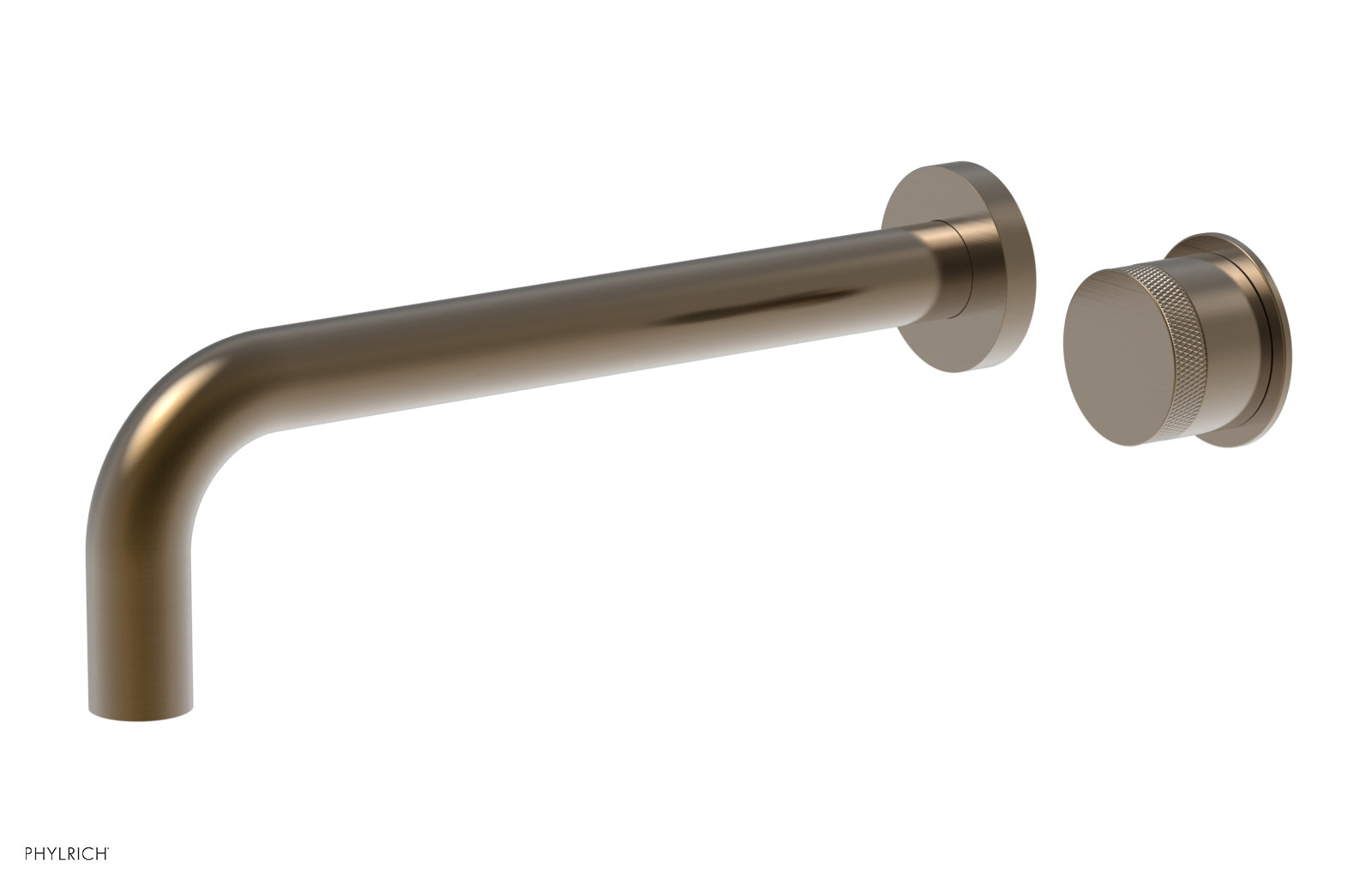 Basic II 10 Single Handle Wall Mount Lavatory Faucet Set with Knurled Handle - 230 18 10 - Perfect for Bathroom Sink, Powder Room & Guest Bath Installation