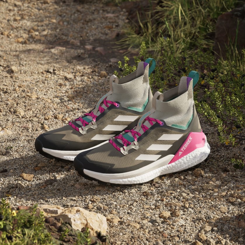Adidas Men's Terrex Free Hiker 2.0 Hiking Shoes - Trace Cargo/Talc/Magenta Color | Waterproof Outdoor Trail Running Shoes for Men | Perfect for Mountain Climbing & Adventure Travel