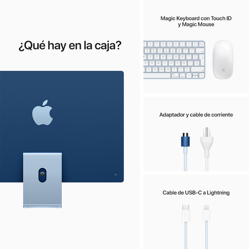 Apple iMac 24-inch with Retina 4.5K Display - M1 Chip 8-Core CPU & 8-Core GPU, 256GB SSD (Silver) | Perfect for Home Office, Graphic Design & Video Editing