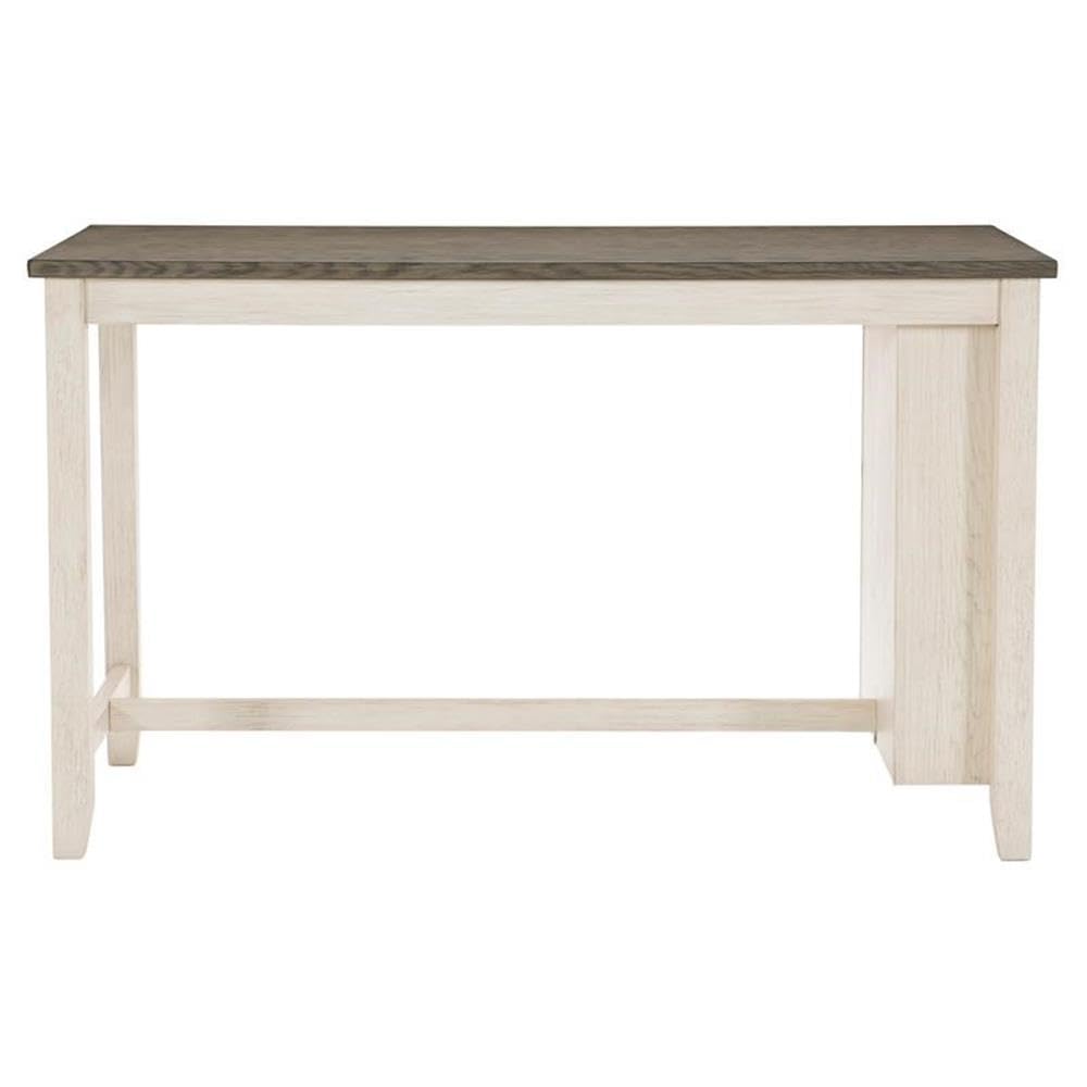 Lexicon Dickensian Counter Height Dining Table - Antique White & Rosy Brown Finish - Perfect for Kitchen Nooks, Breakfast Bars & Small Space Dining