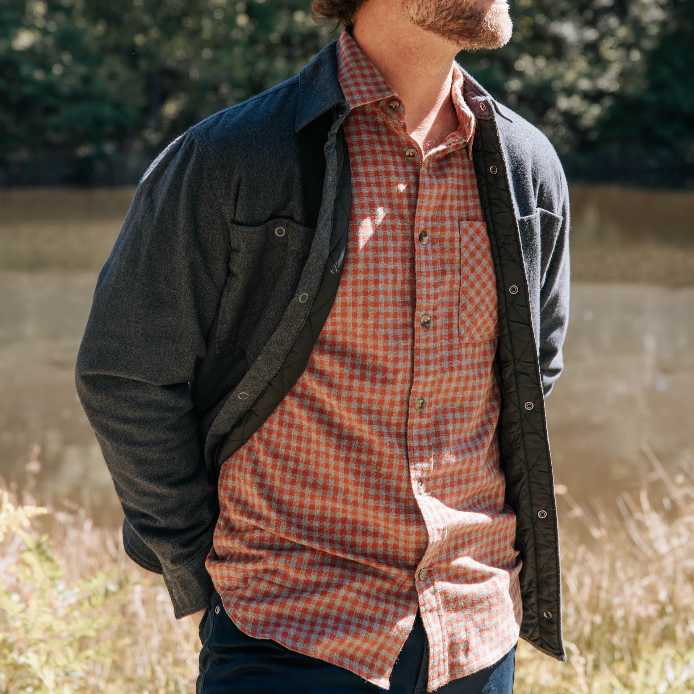 Stylish Downtown Flannel Shirt for Men & Women | Soft Plaid Button-Up Shirt | Perfect for Casual Outfits, Fall Layering & Outdoor Adventures
