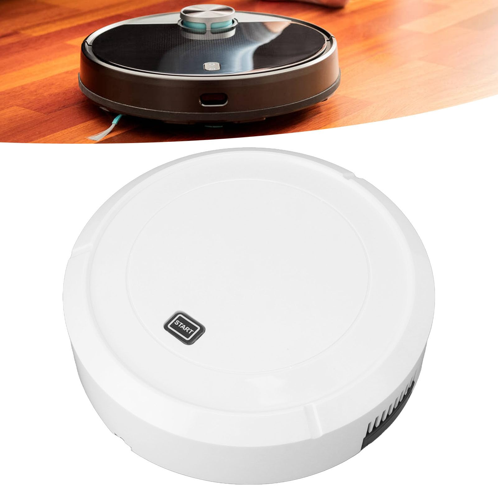 TOPINCN Smart Robot Vacuum Cleaner with 2000Pa Strong Suction - Self-Charging Robotic Vacuum for Pet Hair, Hard Floors & Carpets - Ideal for Home, Office & Apartment Cleaning (White)