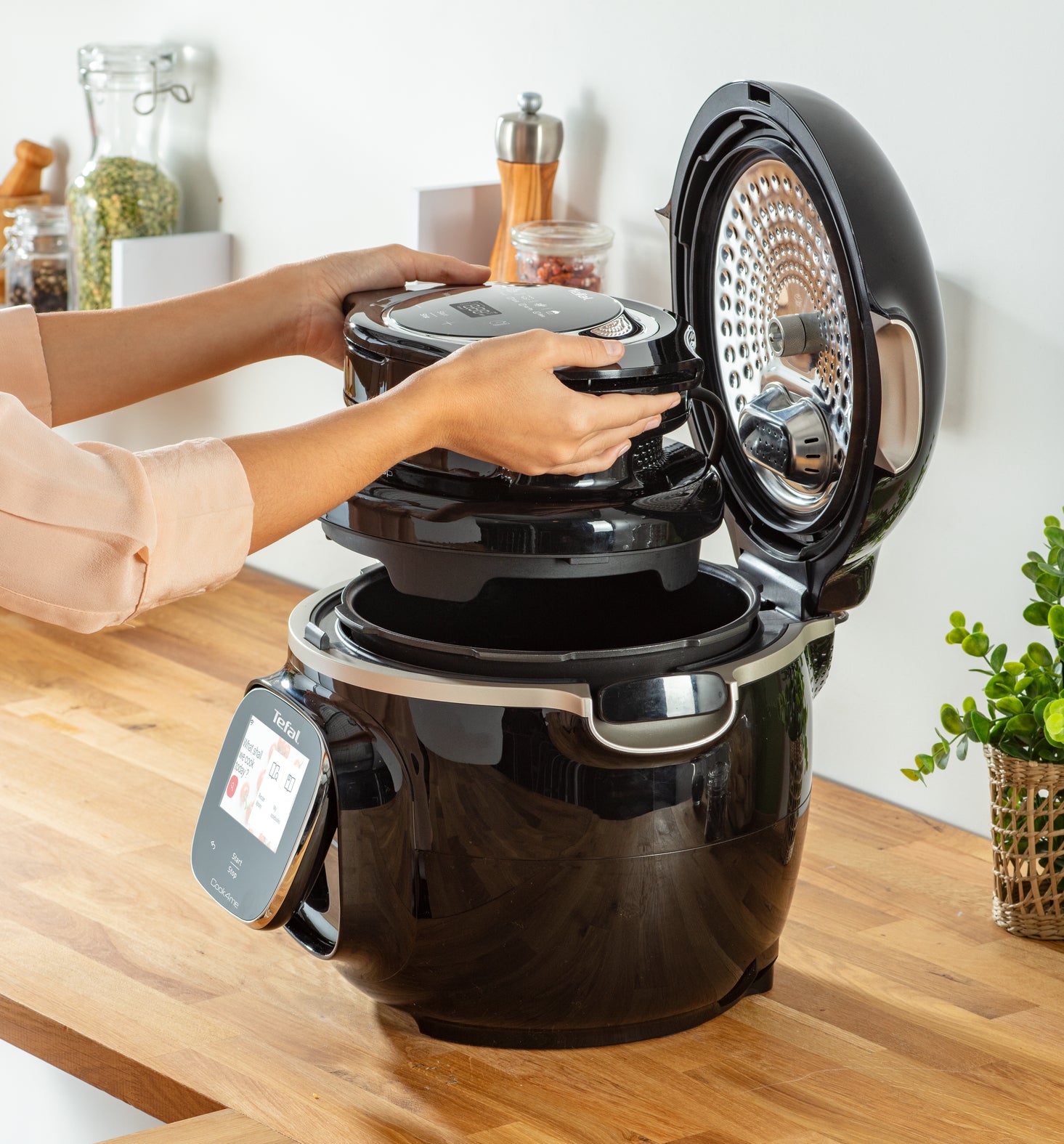 Tefal Cook4me Accessory - Extra Crisp Lid EY1508 for Air Fryer & Pressure Cooking | Perfect for Crispy Meals & Healthy Cooking