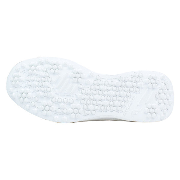 Kookaburra KC Players Rubber Shoes for Men & Women - White/Lime - Comfortable & Durable for Cricket, Badminton & Indoor Sports