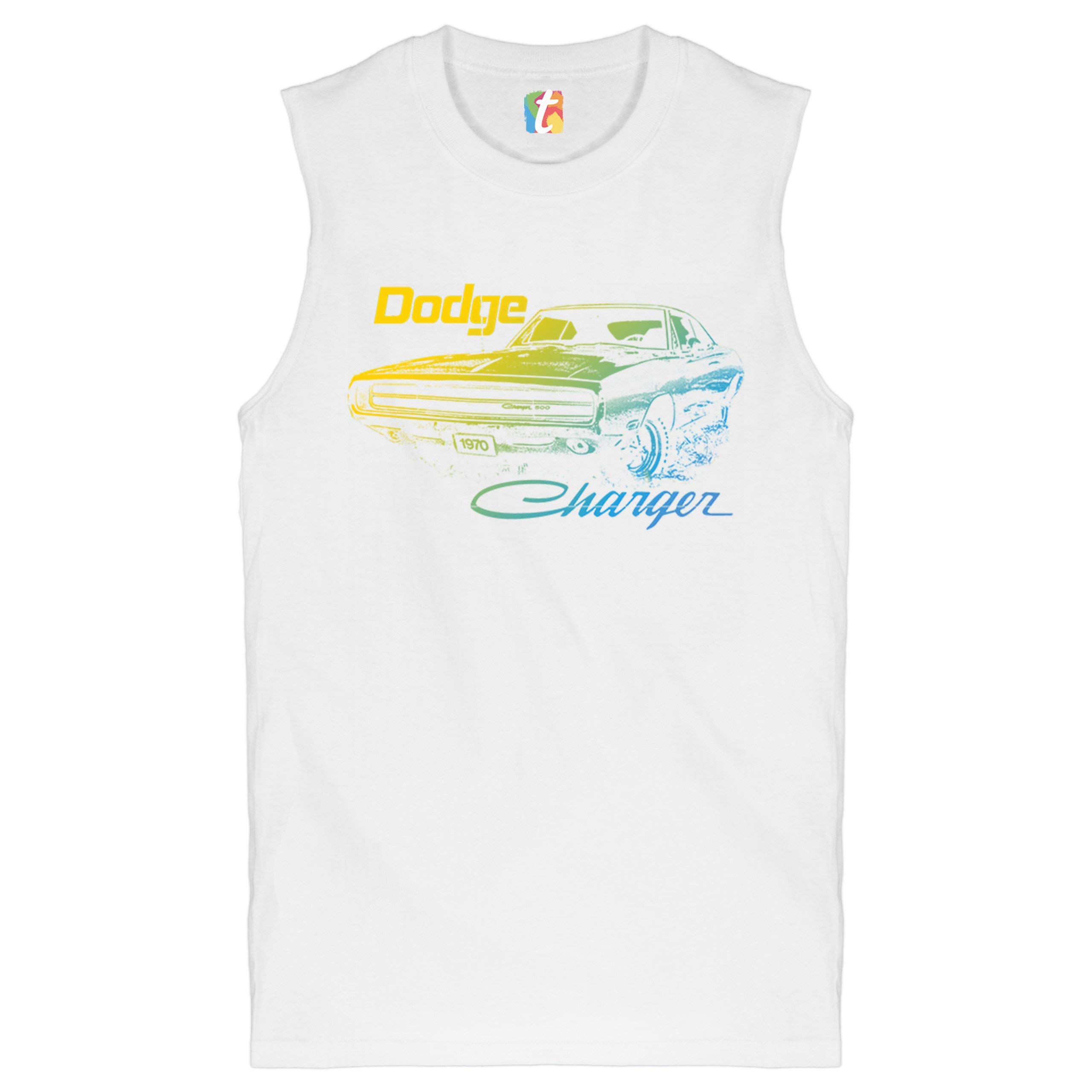 1970 Dodge Charger Vintage Muscle Car T-Shirt for Men - Officially Licensed Retro American Muscle Tee - Perfect for Car Shows, Casual Wear & Gifts