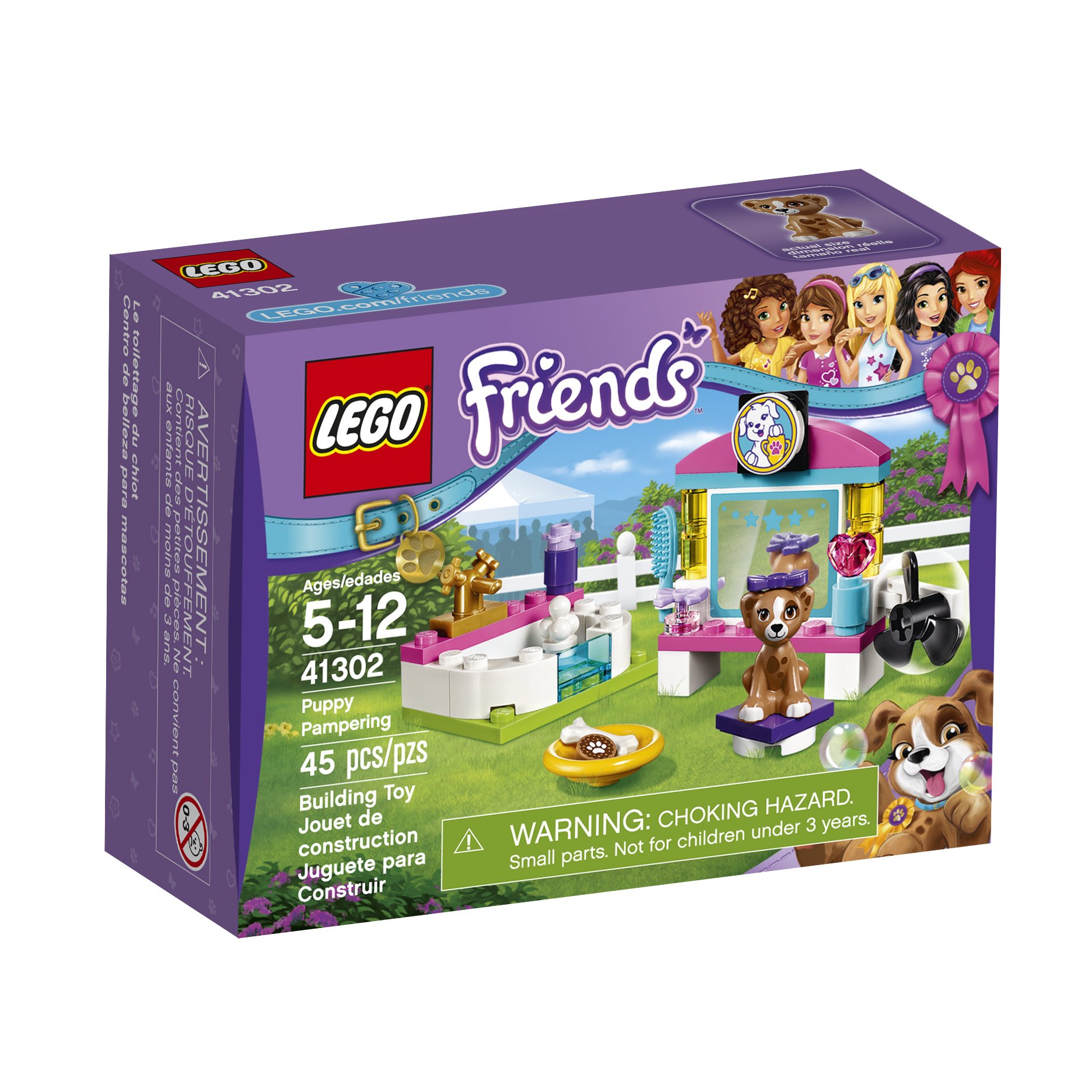 LEGO Friends Puppy Pampering 41302 Building Kit - Creative Dog Toy Playset for Kids Ages 6-12, Perfect for Birthday Gifts & Pretend Play Scenes