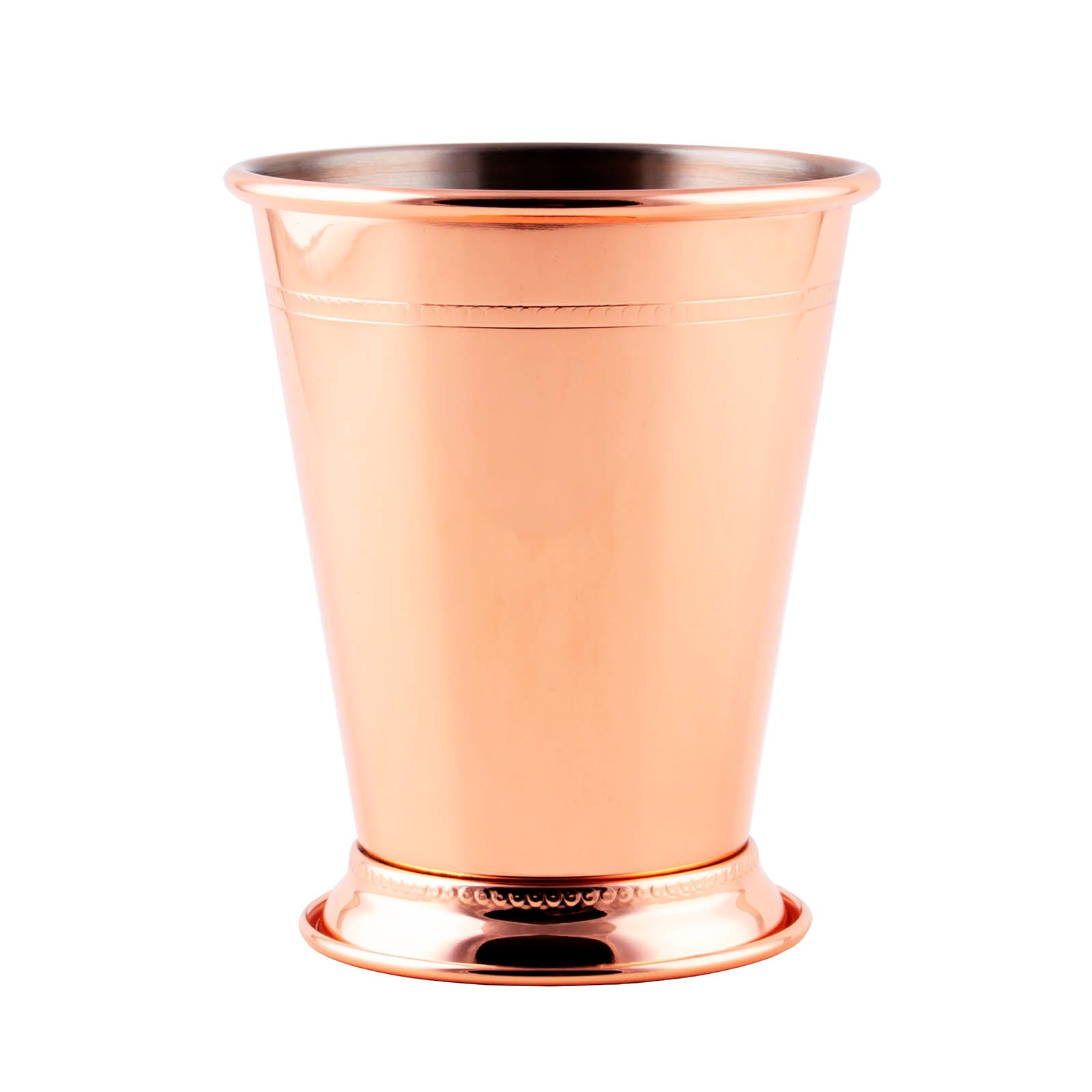 BarConic® Mint Julep Cup - 12 oz Copper Plated Cocktail Glass for Bourbon, Whiskey & Iced Drinks - Perfect for Kentucky Derby Parties, Summer BBQs & Home Bars
