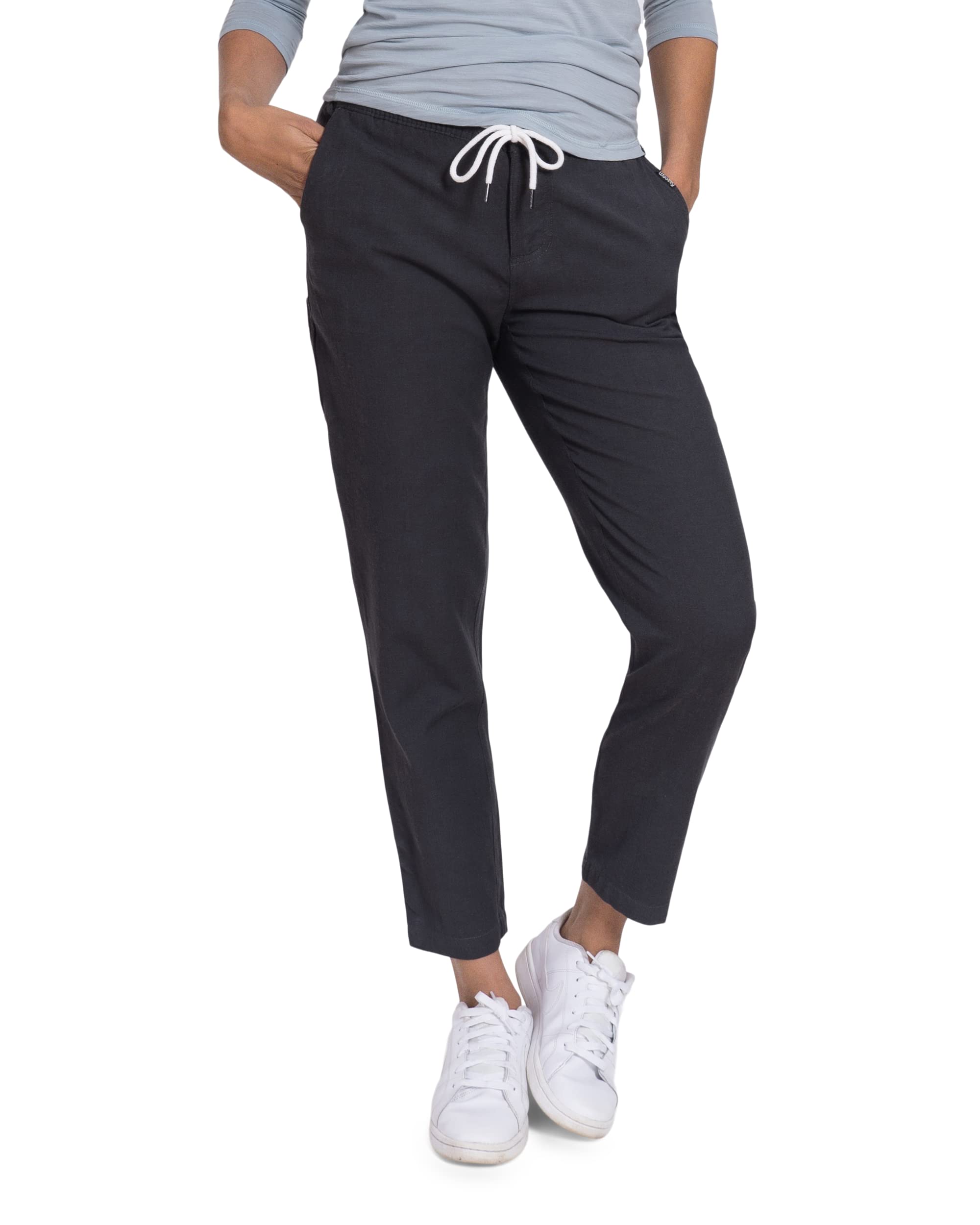 Women's Merino Wool Travel Pants - Soft & Breathable Longhaul Weekender Pants for Hiking, Camping & Airplane Travel - Comfortable Stretch Trousers for Outdoor Adventures & Long Flights