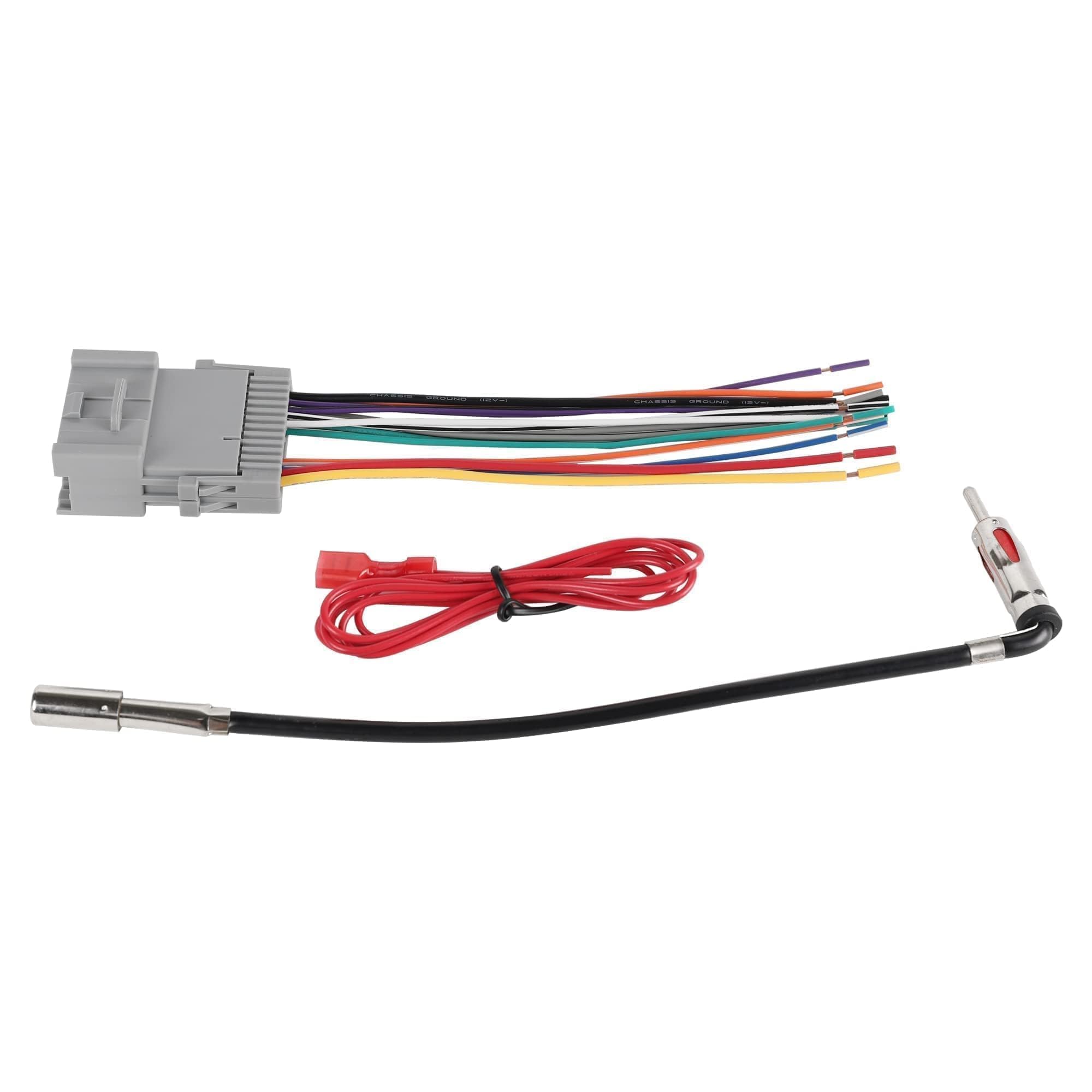 2003-2006 Chevy Silverado Suburban GMC Sierra Yukon Buick Century Rainier Stereo Wiring Harness Kit with Factory Antenna Plug - Aftermarket Radio Installation for Car Audio Upgrade | Perfect for DIY Car Stereo Replacement & Sound System Enhancement