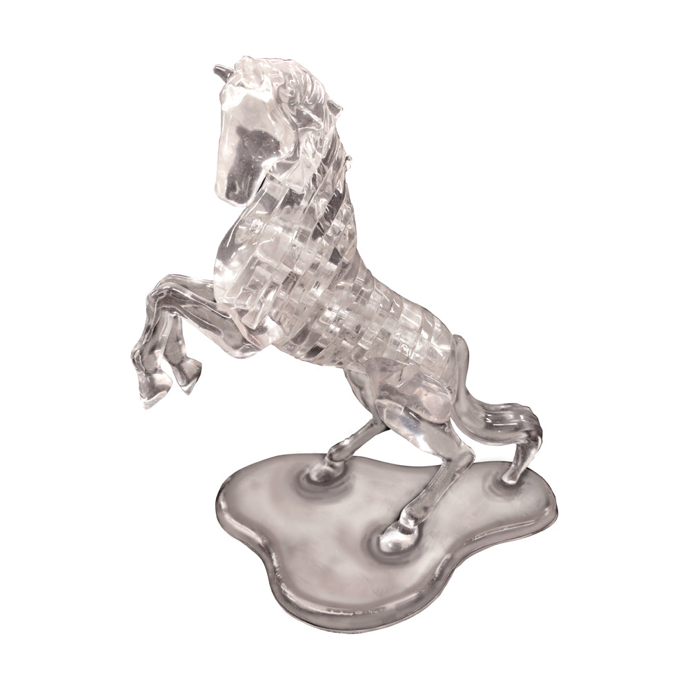 BePuzzled 3D Crystal Stallion Puzzle - 44 Piece Challenging Brain Teaser for Adults & Teens - Perfect for Home Decor, Gift Giving & Stress Relief