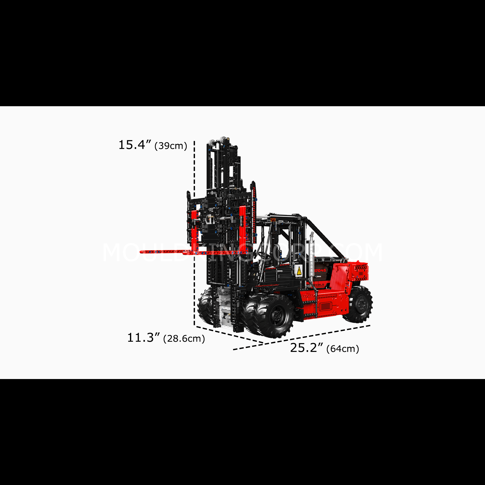 Mould King 17044/17045 Heavy Duty Forklift RC Building Set - 4579 Pcs STEM Toy for Adults & Kids | Construction Model Kit for Engineering Enthusiasts, DIY Project & Collectors | Perfect for Home, Office Display & Gift Giving