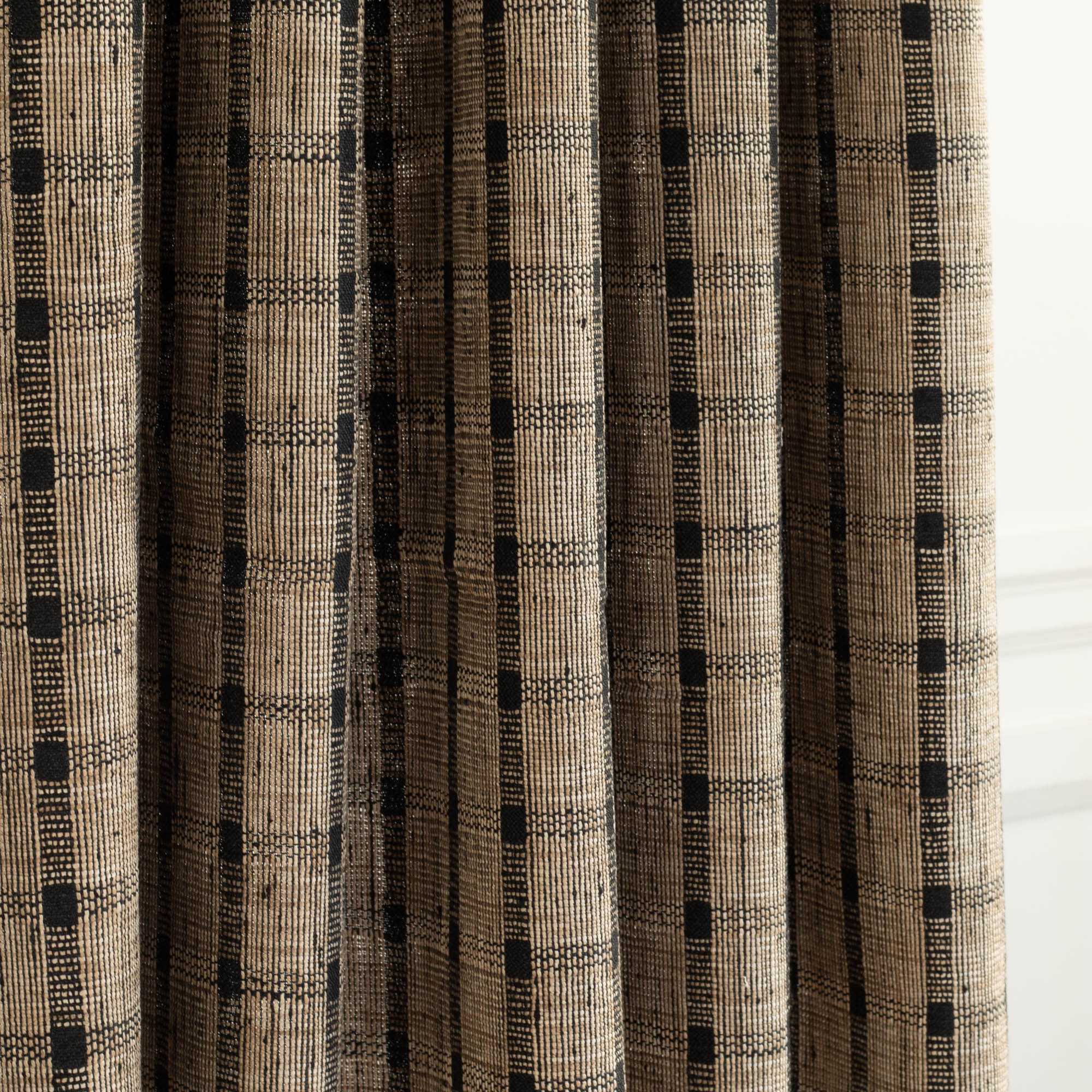 Premium Harriet Check Fabric - Espresso Brown Cotton Blend for Upholstery, Curtains & Home Decor | Durable & Stylish Textile for DIY Sewing Projects
