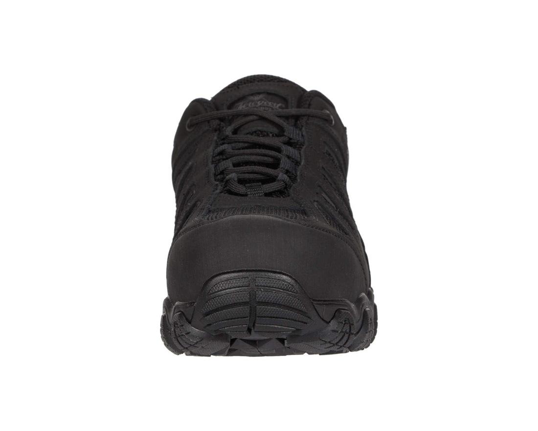 Crosstrex Series Ox Hiker Composite Toe Work Boots - Waterproof Black Safety Shoes for Men | Ideal for Construction, Hiking & Outdoor Work