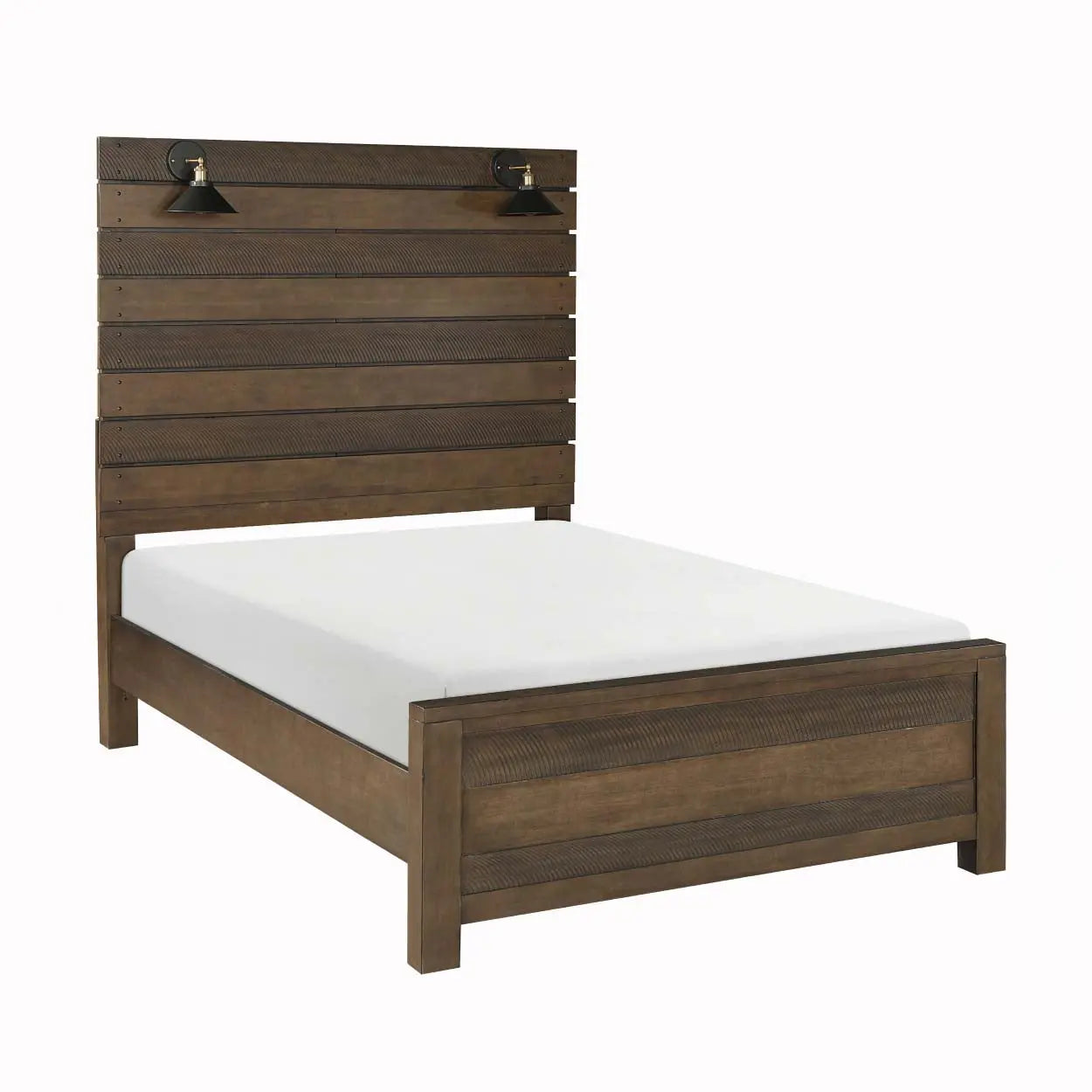 Conway 5-Piece Bedroom Set 1497 - Queen Size Bed Frame, Nightstand & Dresser - Modern Farmhouse Style Furniture for Master Bedroom & Guest Room