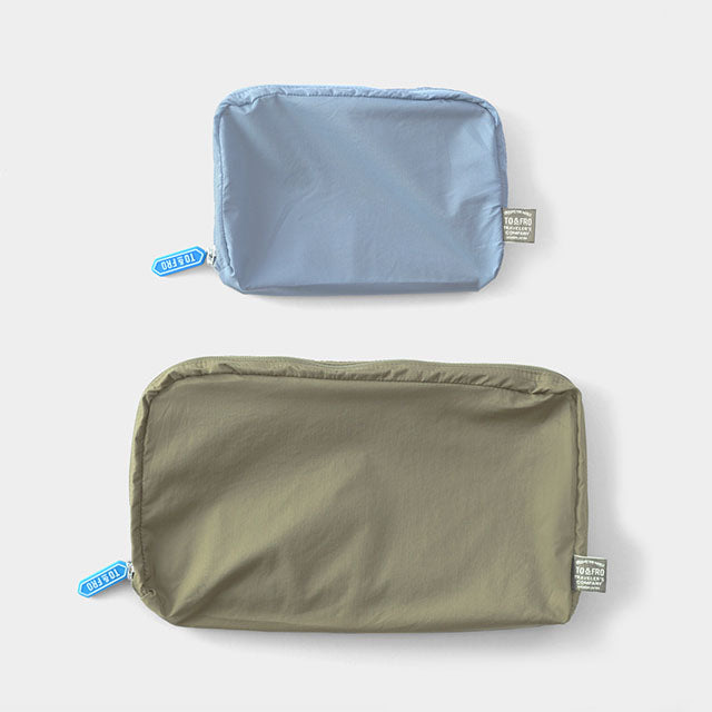 TRAVELER'S COMPANY Traveler's Factory x TO&FRO Blue Gray Organizer for TRAVELER'S Notebook Regular Size - Perfect for Journaling, Travel Planning & Daily Organization