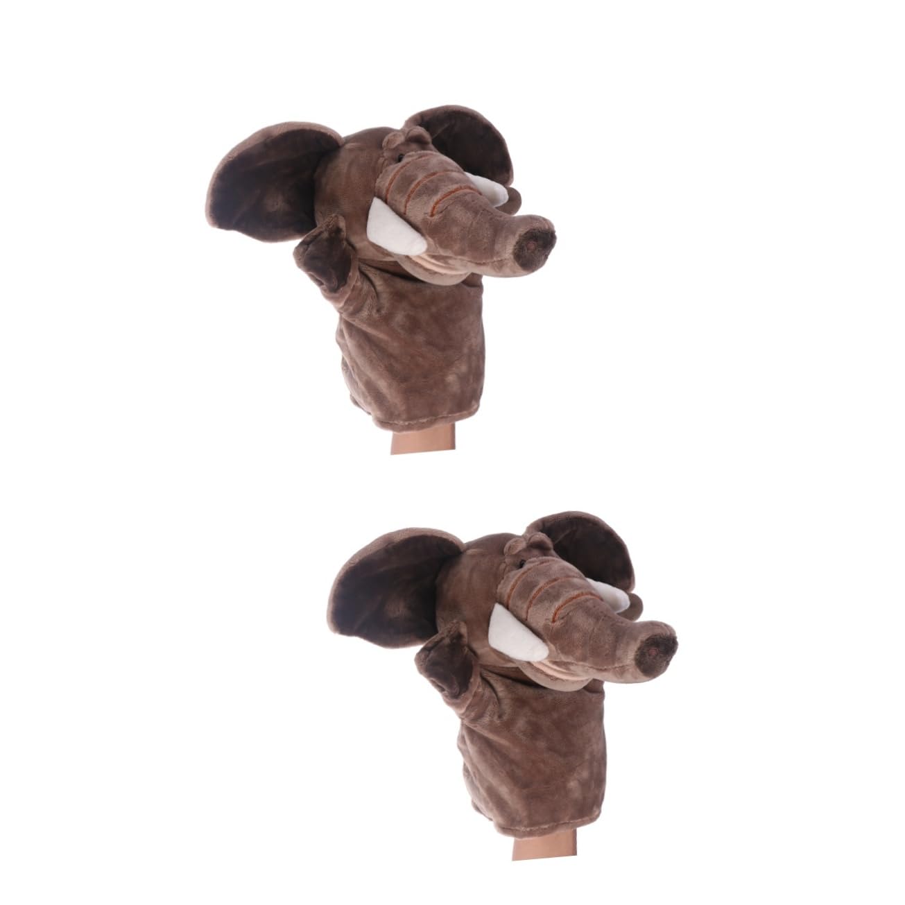 Amosfun 2 Pack Plush Animal Finger Puppets - Monkey Hand Puppet for Storytelling, Puppet Theater, Kids Party Favors & Toddler Educational Toys | Perfect for Classroom Activities, Birthday Gifts & Interactive Play