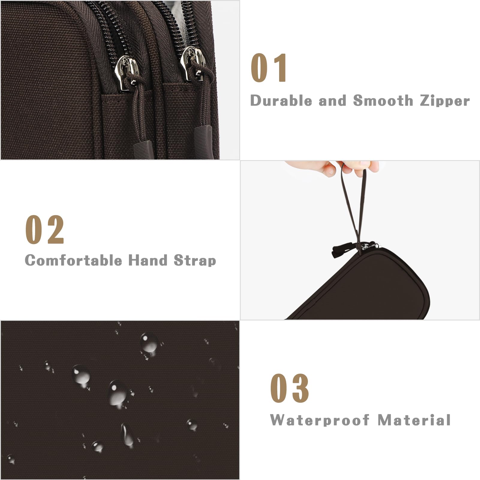 FYY Travel Cable Organizer Bag - Waterproof Double Layer Storage for Chargers, Phones & Earphones - Perfect for Travel & Office
