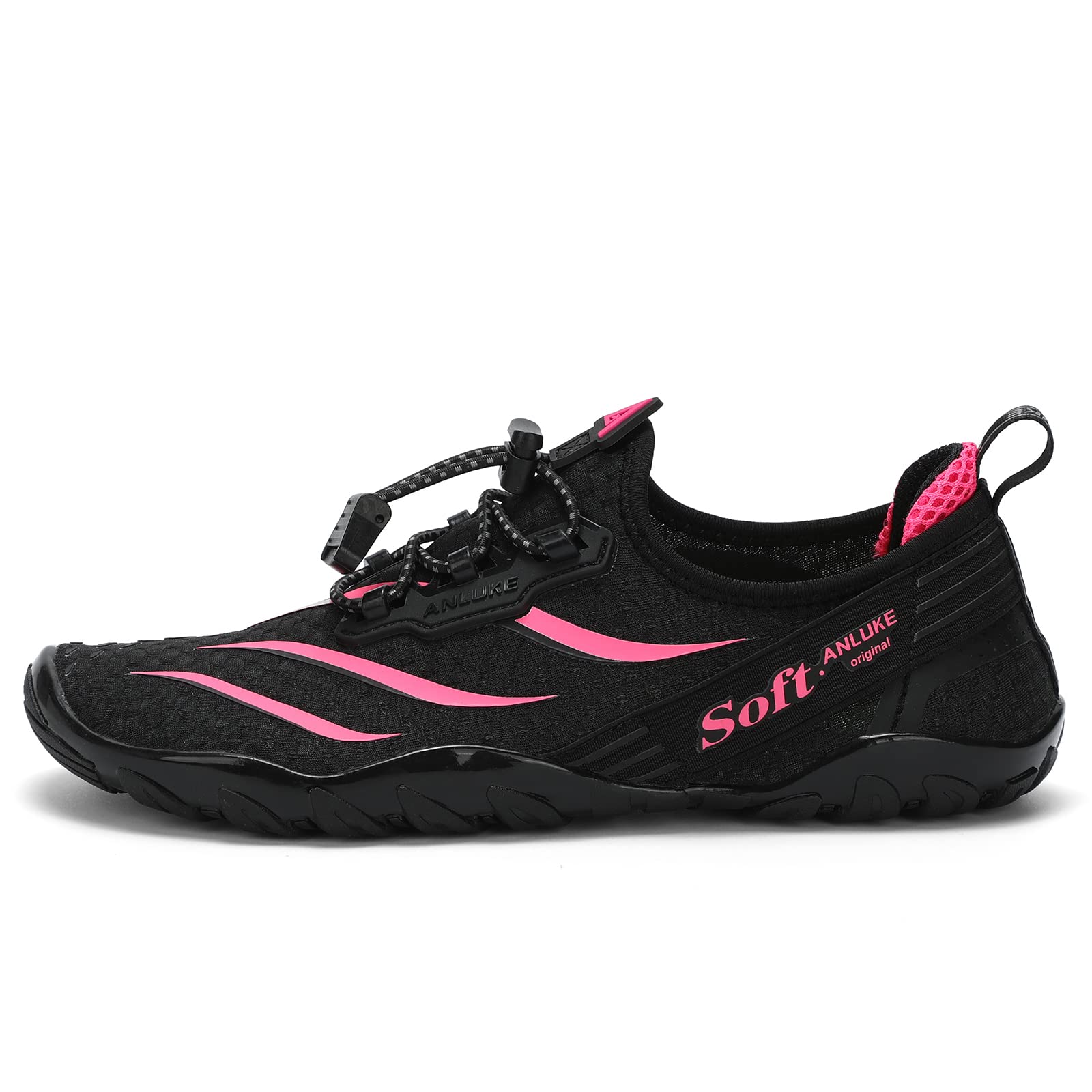 ANLUKE Men's & Women's Water Shoes - Quick-Dry Barefoot Swim Shoes for Beach, Surf, Pool & Water Sports | Lightweight Aqua Shoes for Swimming, Yoga & Outdoor Activities