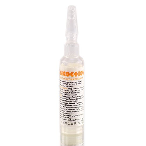 Concoction Thermo Straight SuperSerum Shot - 0.34 oz | Heat Protectant & Hair Smoothing Treatment for Frizz Control & Shine - Perfect for Daily Styling & Salon Results at Home